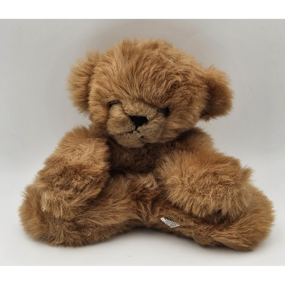 Gund Large Soft Plush Floppy Honey Brown Teddy Bear 14"